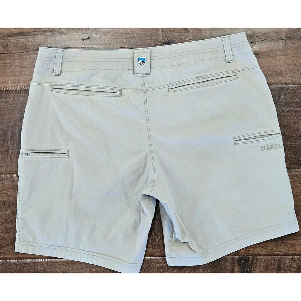 Kuhl Mens Khaki Tan Renegade Hiking Cargo Shorts Size 38‎ Outdoor Casual